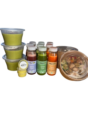 3 & 5 Day Juice, Salt & Pepper Chicken Pasta & Pea & Ham Soup Cleanse Program  (Merseyside area only)