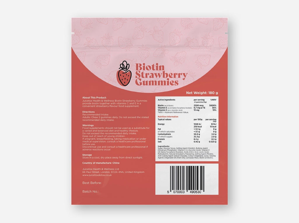 Biotin Strawberry Gummies