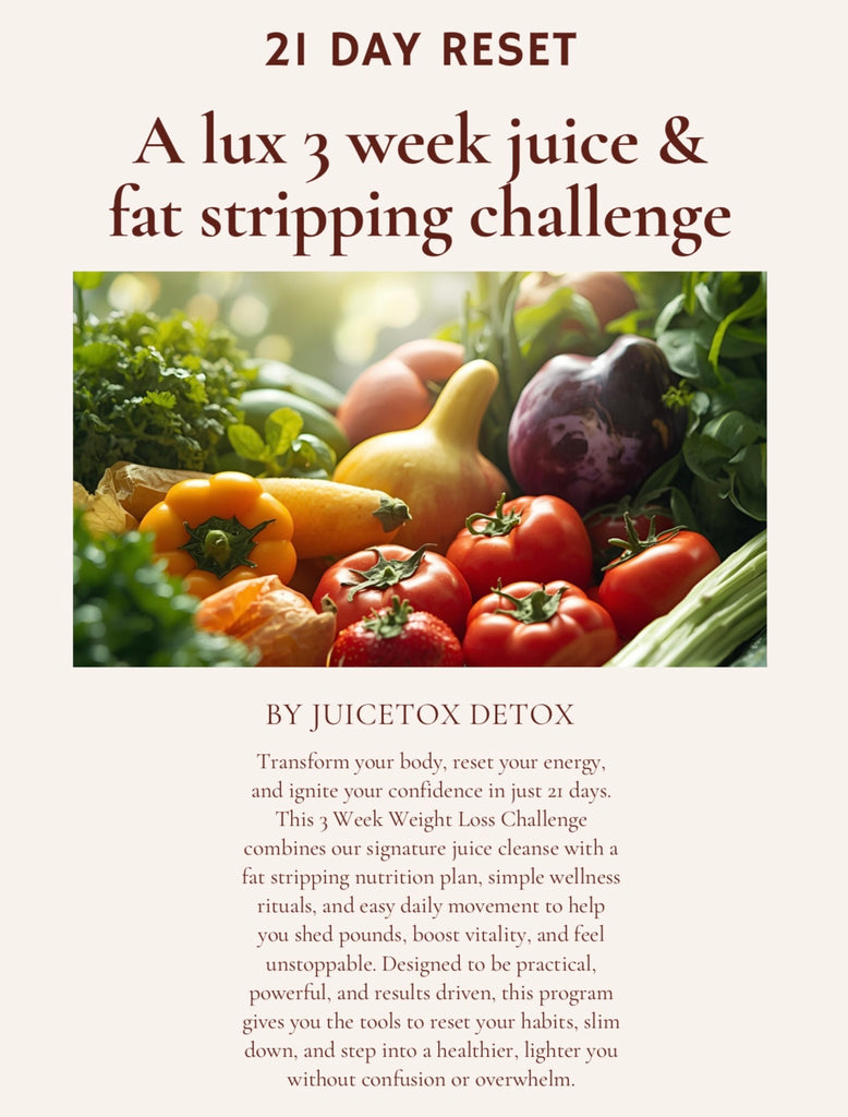 A Lux 3 week transformation eBook - Juice & fat stripping challenge