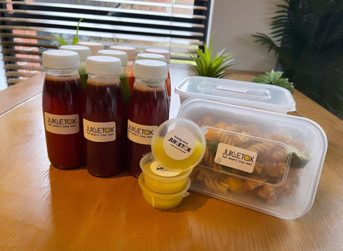 3 Juice & Salt and pepper chicken pasta cleanse (Merseyside area only)